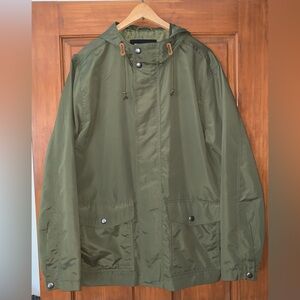 OLD NAVY 2017 Light Anorak Jacket Windbreaker in In the Weeds Green L LARGE NEW